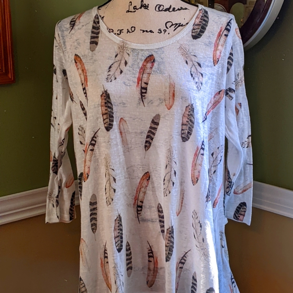 Agate vintage tunic blouse